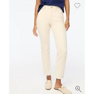 NWOT J.Crew Womens High Rise Classic Vintage Stretch Jeans Ecru Size 28 2043-F